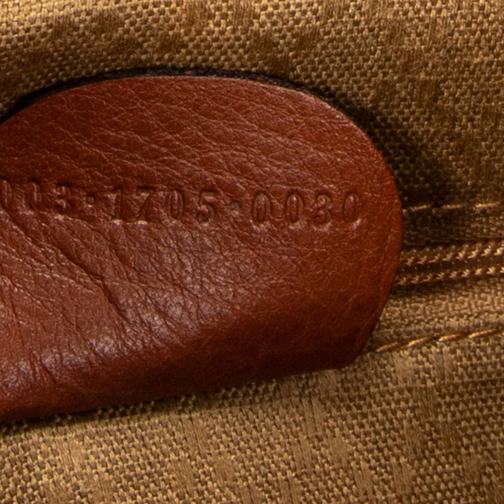 Bolso de hombro mini mochila de bambú en piel de becerro lisa marrón