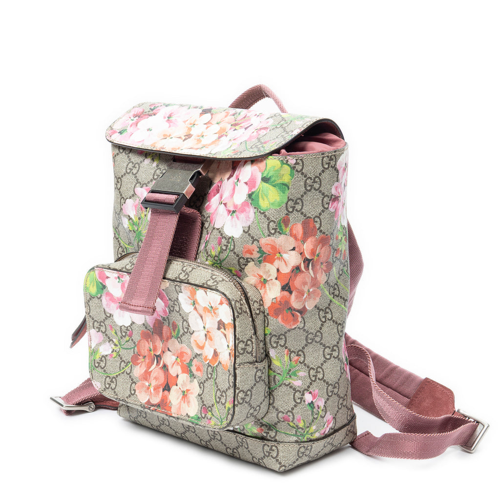 Backpack Small Blooms Backpack Pink Blooms Supreme Coated Canvas