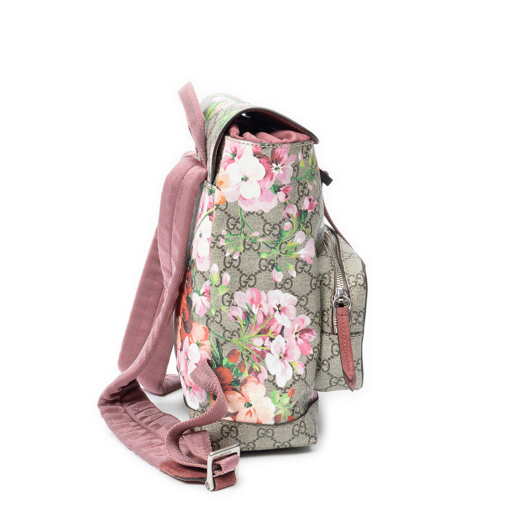 Backpack Small Blooms Backpack Pink Blooms Supreme Coated Canvas