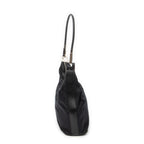 Shoulder Bag Zip Hobo Black Monogrammed Canvas