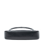 Shoulder Bag Bamboo Zip Pochette Black Monogrammed Canvas