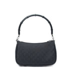 Sac à bandoulière Pochette zippée Bambou Toile monogrammée noire