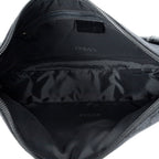 Shoulder Bag Bamboo Zip Pochette Black Monogrammed Canvas