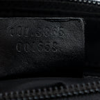 Shoulder Bag Bamboo Zip Pochette Black Monogrammed Canvas