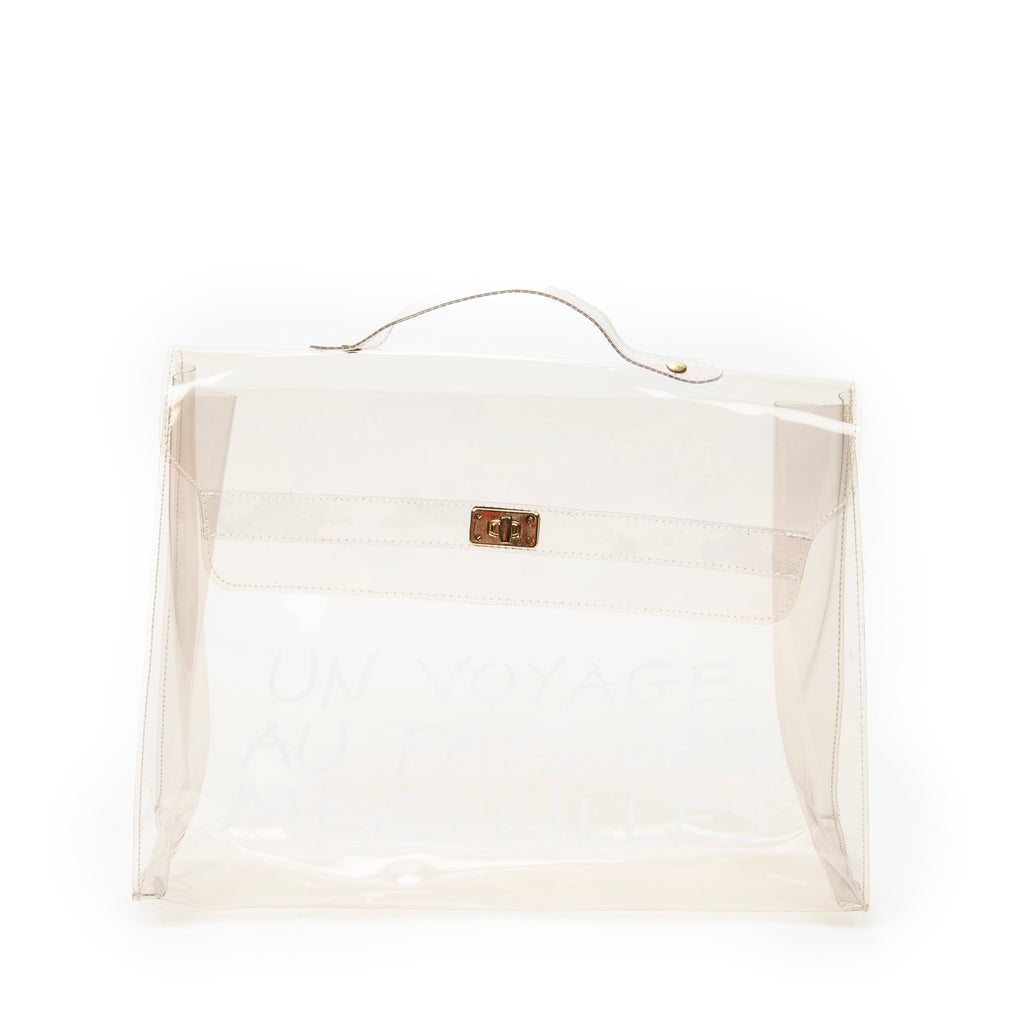 Shoulder Bag Kelly Souvenir Transparent Resin