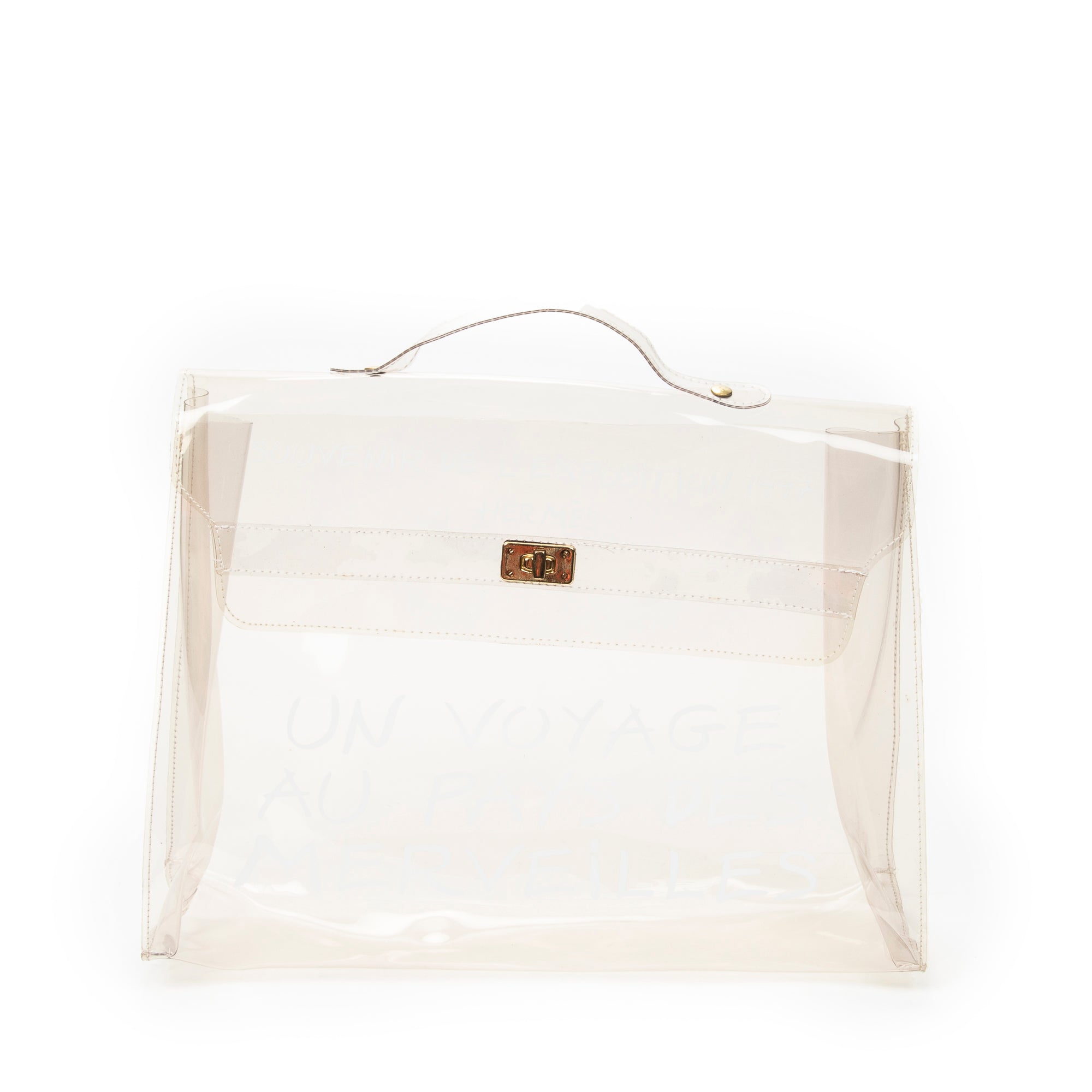 Shoulder Bag Kelly Souvenir Transparent Resin