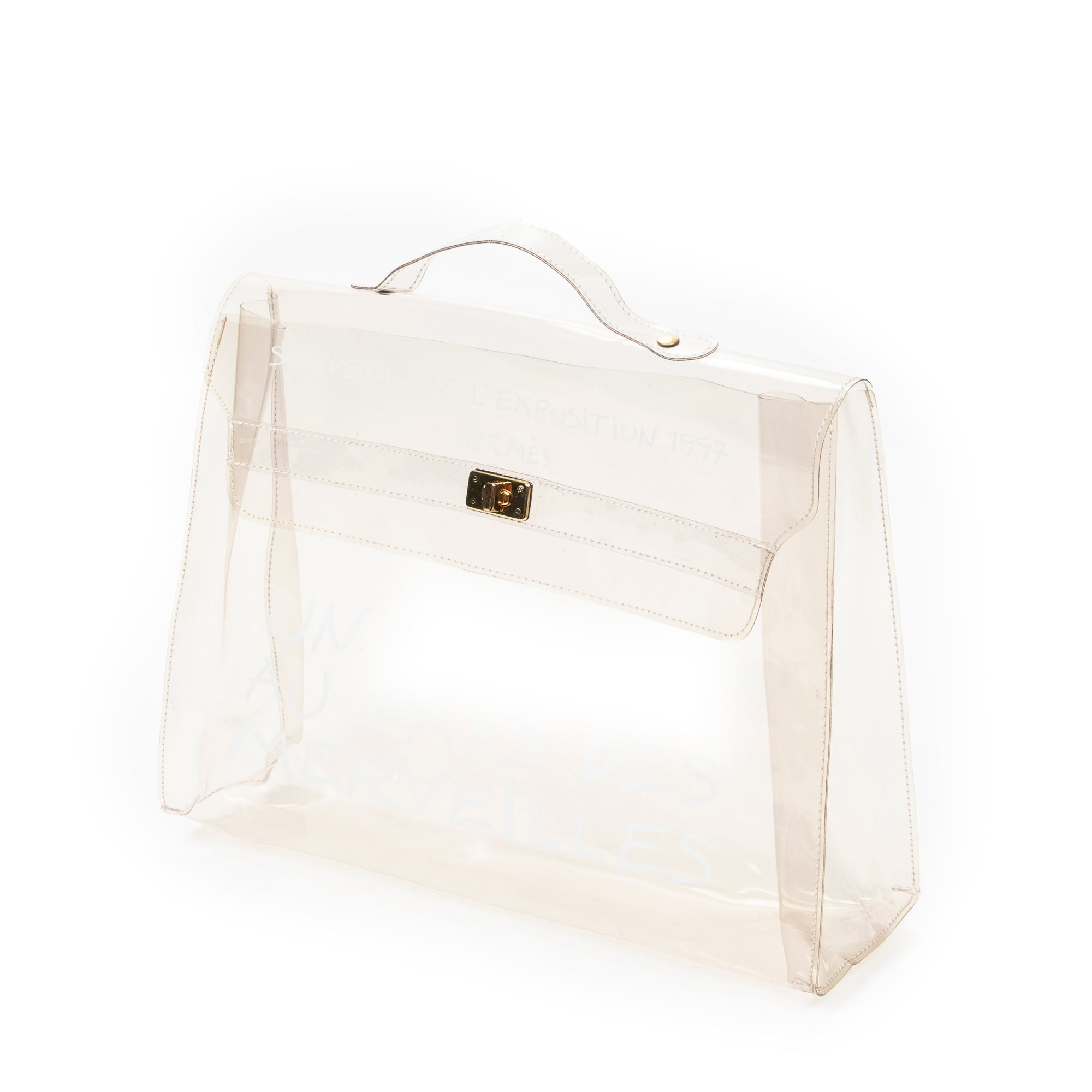 Shoulder Bag Kelly Souvenir Transparent Resin