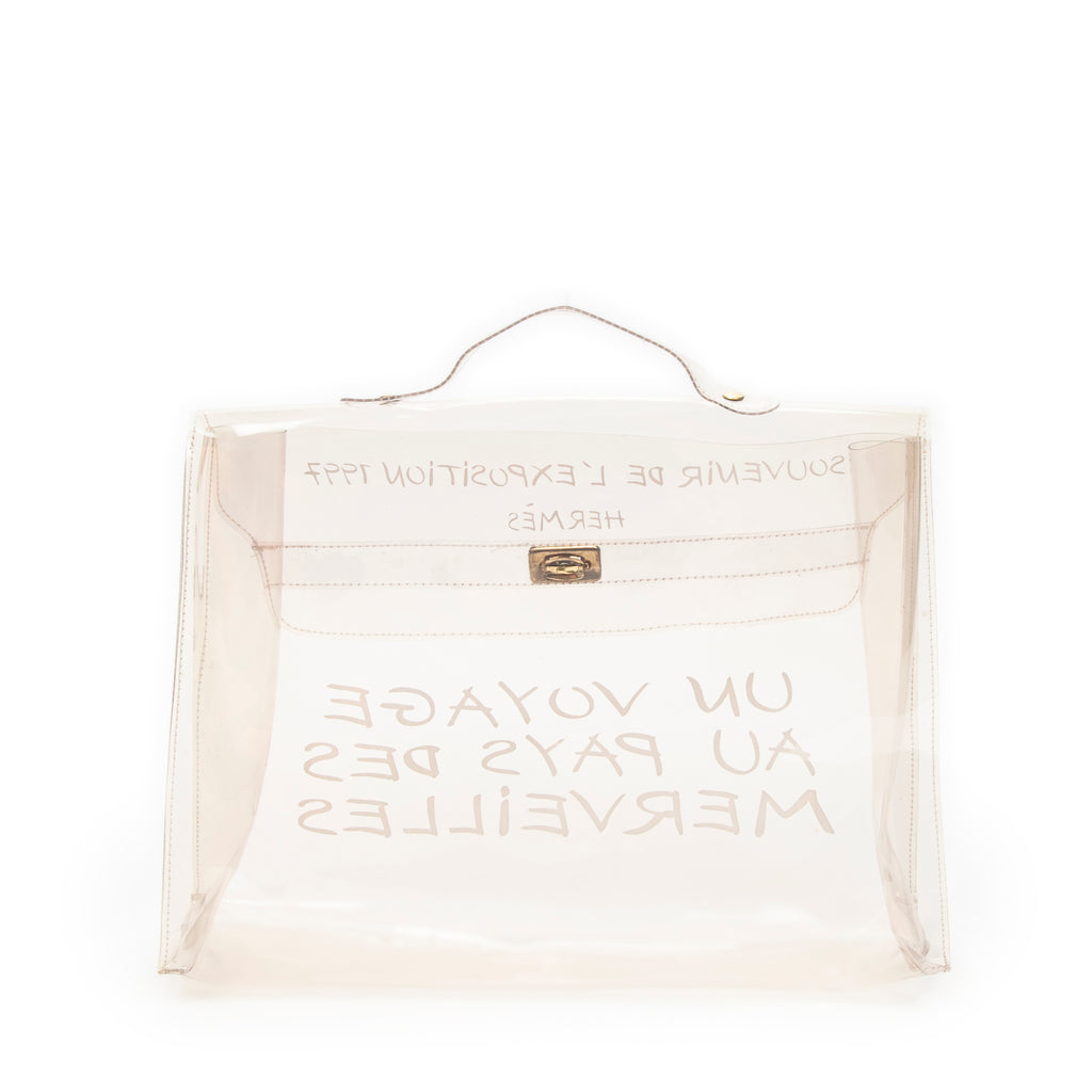 Shoulder Bag Kelly Souvenir Transparent Resin