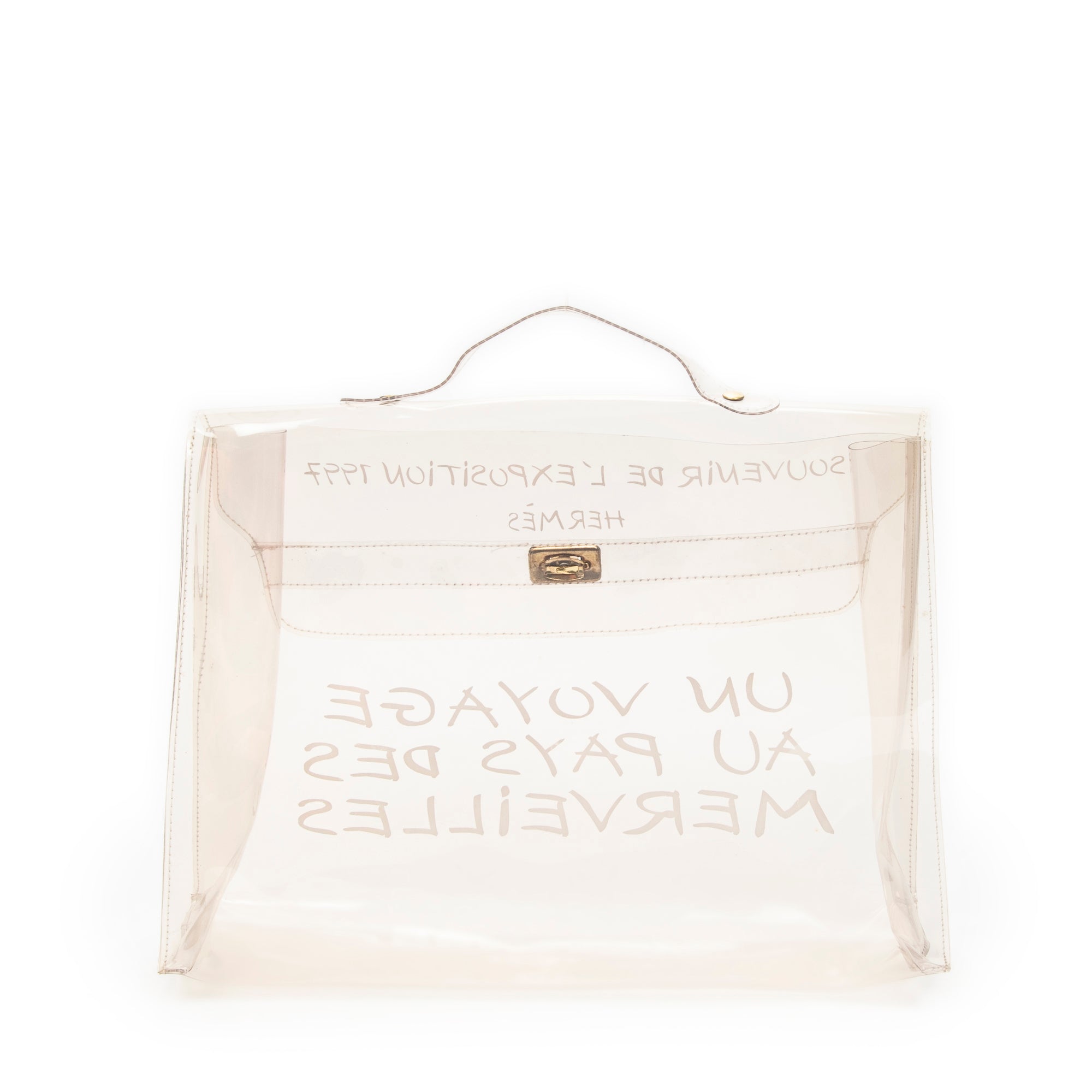 Shoulder Bag Kelly Souvenir Transparent Resin