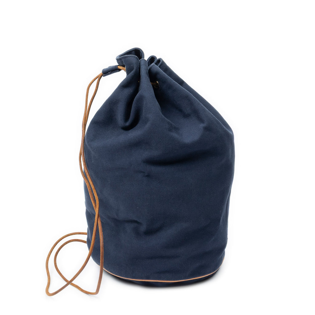 Shoulder Bag Polochon Mimile Navy Toile Officier Canvas