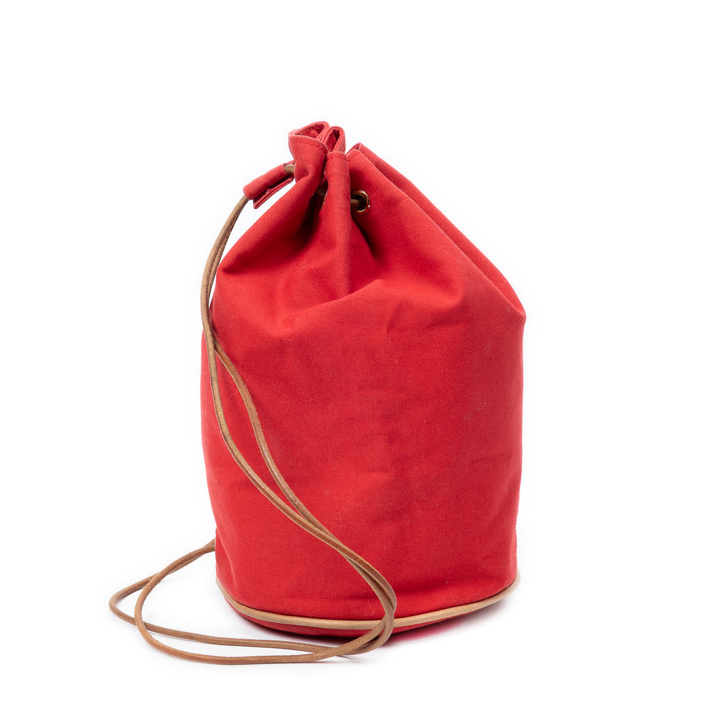 Shoulder Bag Polochon Mimile Red Toile Officier Canvas