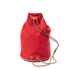 Shoulder Bag Polochon Mimile Red Toile Officier Canvas