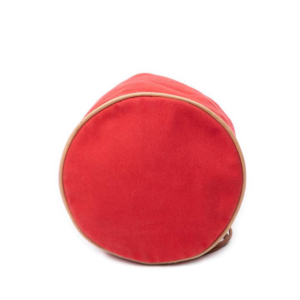 Shoulder Bag Polochon Mimile Red Toile Officier Canvas