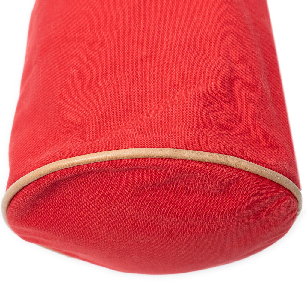 Shoulder Bag Polochon Mimile Red Toile Officier Canvas