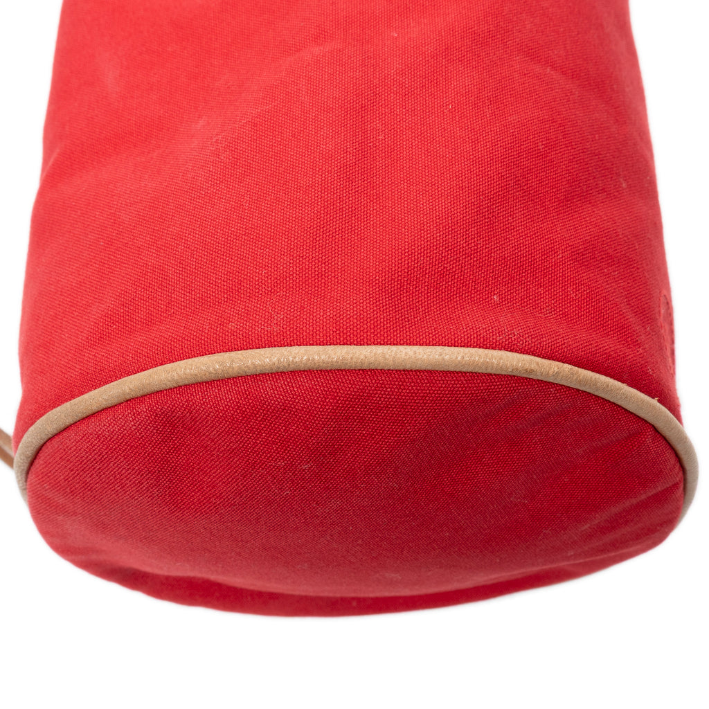 Shoulder Bag Polochon Mimile Red Toile Officier Canvas