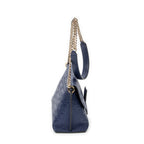 Shoulder Bag Anagram Avenue Crossbody Navy Anagram Embossed Leather