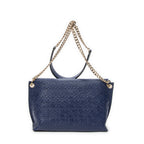 Shoulder Bag Anagram Avenue Crossbody Navy Anagram Embossed Leather