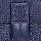 Shoulder Bag Anagram Avenue Crossbody Navy Anagram Embossed Leather