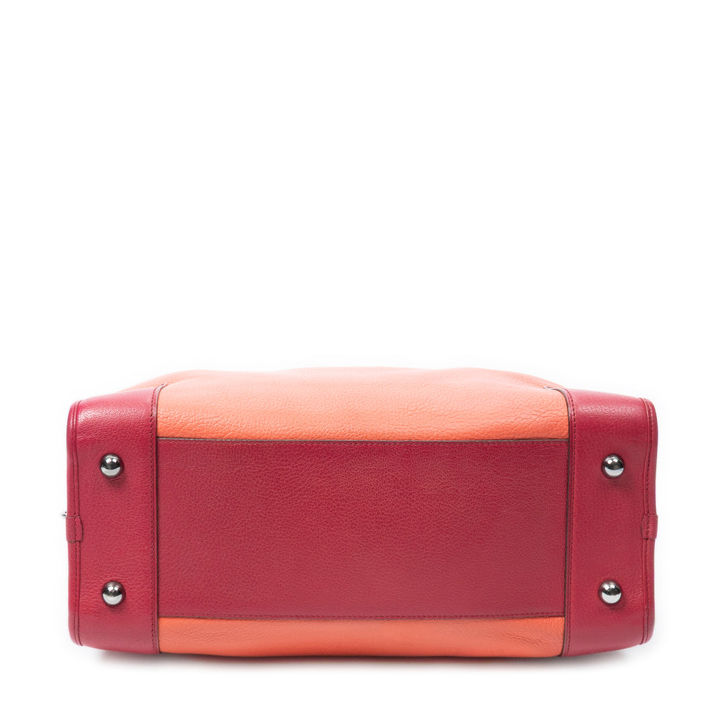 Handbag Amazona 36 Orange Grained Calfskin Leather