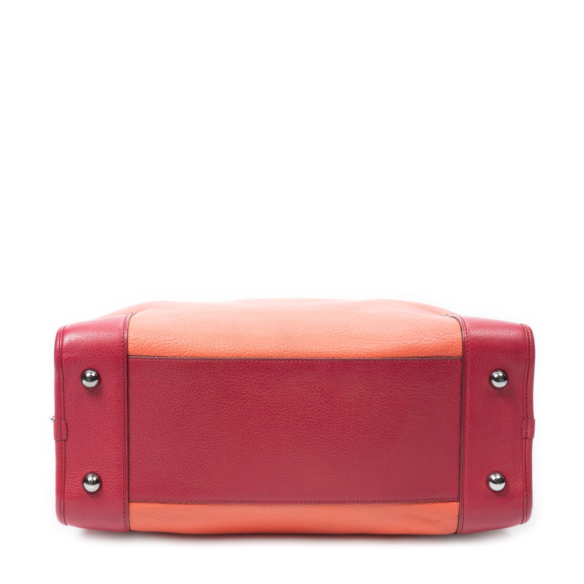 Handbag Amazona 36 Orange Grained Calfskin Leather