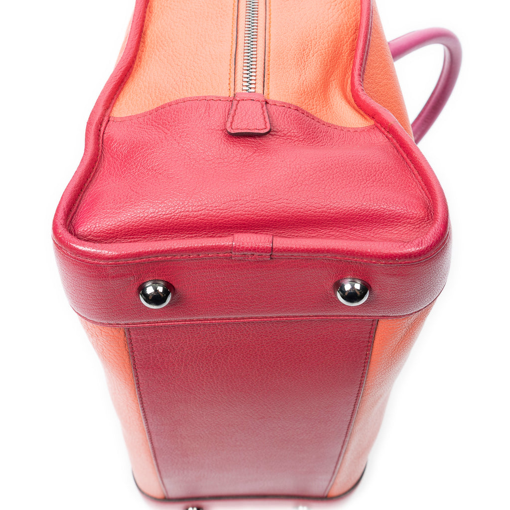 Handbag Amazona 36 Orange Grained Calfskin Leather
