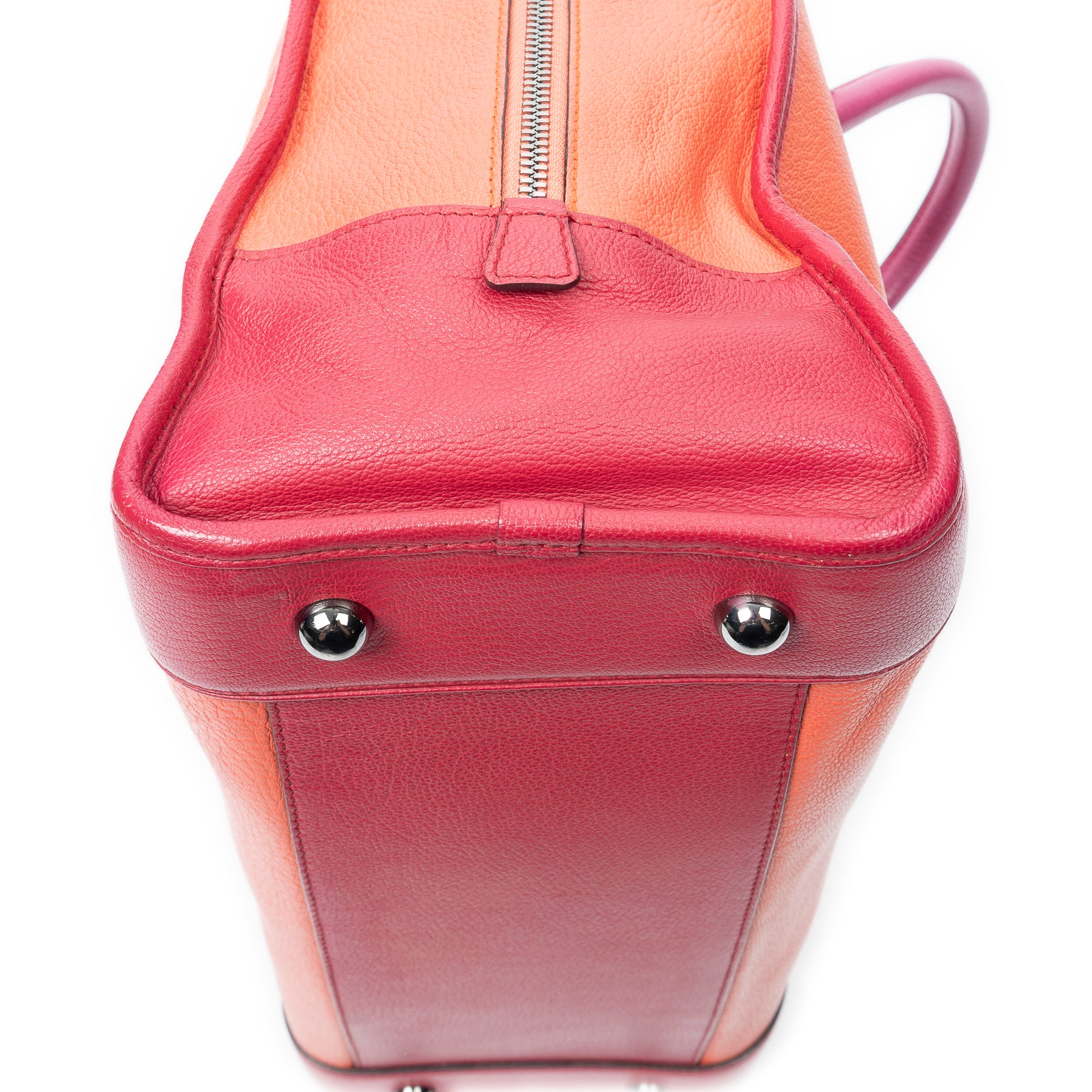 Handbag Amazona 36 Orange Grained Calfskin Leather