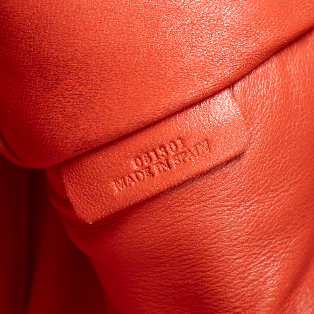 Handbag Amazona 36 Orange Grained Calfskin Leather