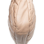 Shoulder Bag Coffer Double Pocket Hobo Light Pink Nappa Matelasse Leather