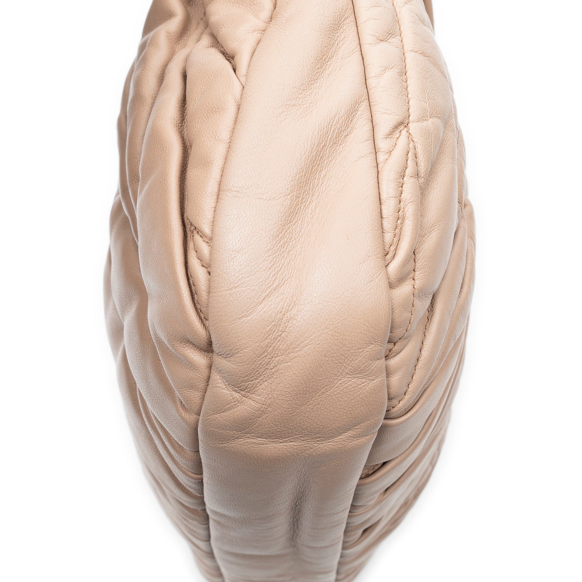 Shoulder Bag Coffer Double Pocket Hobo Light Pink Nappa Matelasse Leather
