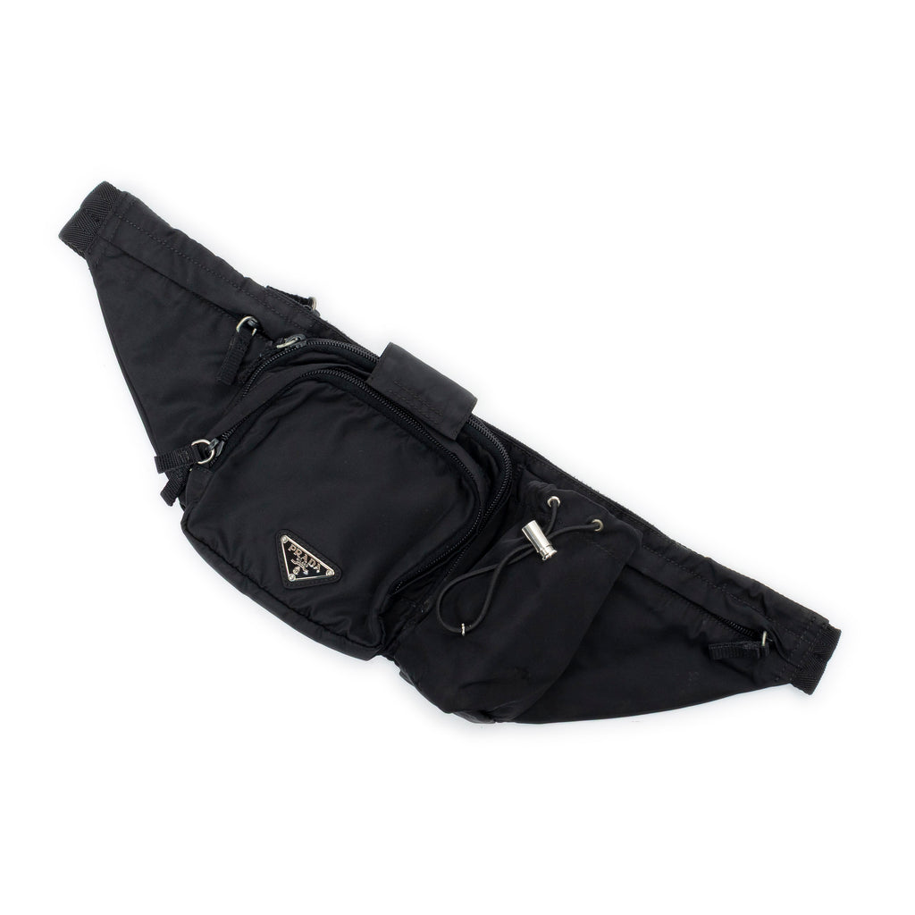 Shoulder Bag Belt Bag Black Nylon Canvas