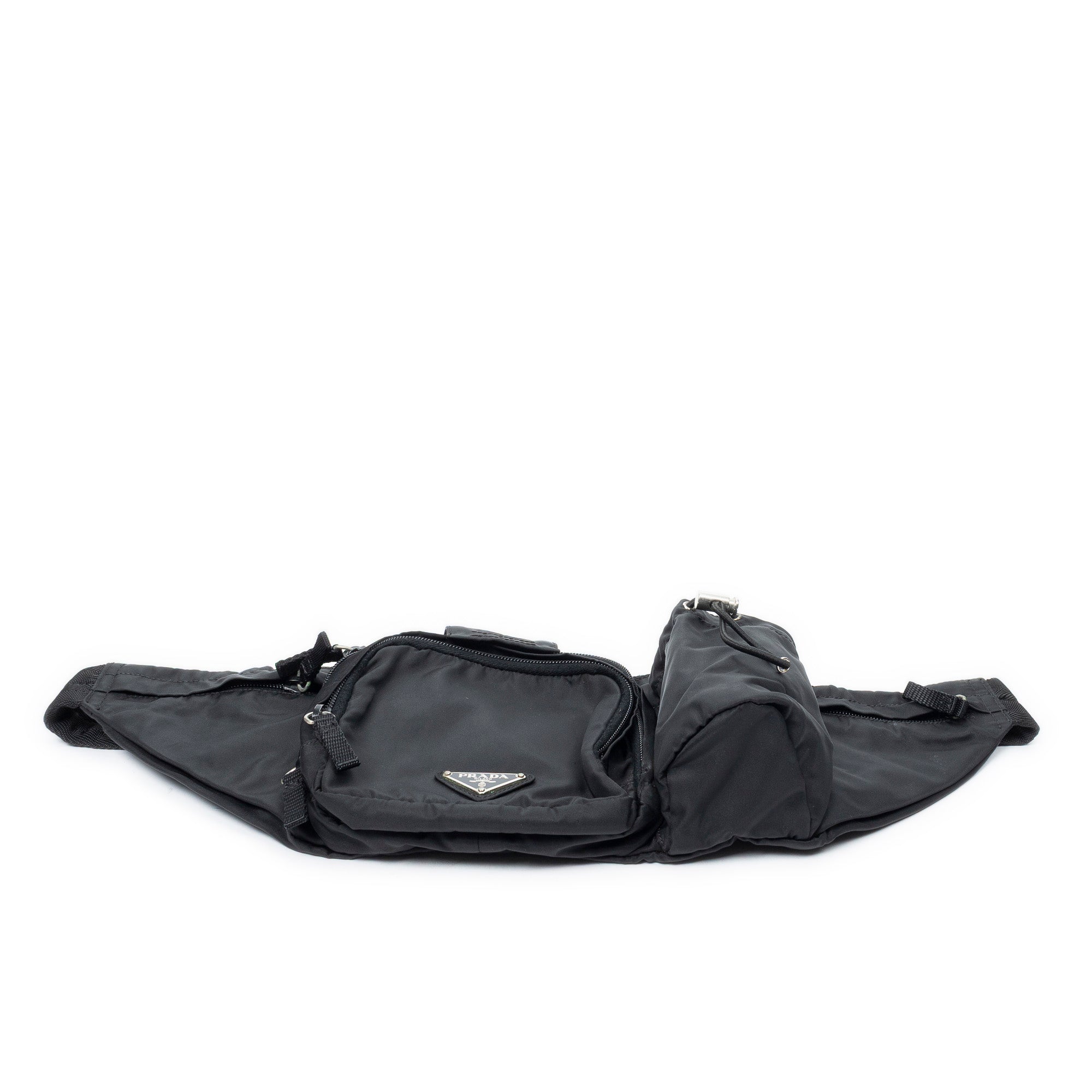 Shoulder Bag Belt Bag Black Nylon Canvas