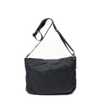 Shoulder Bag Zip Crossbody Black Nylon Canvas