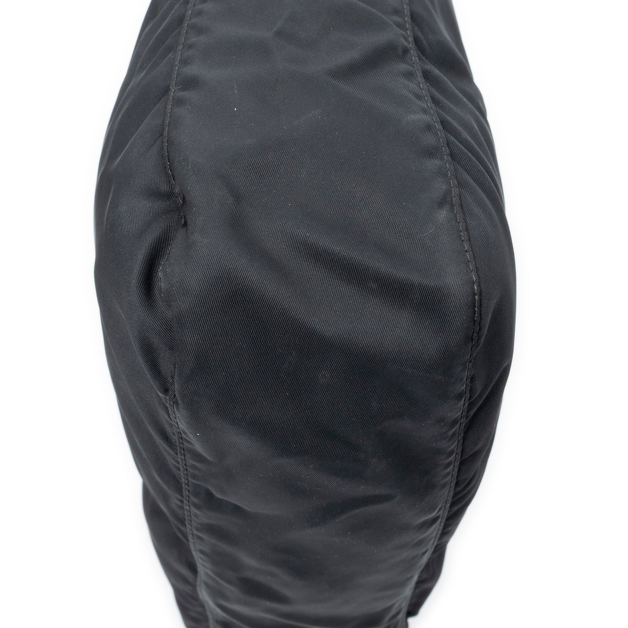 Shoulder Bag Zip Crossbody Black Nylon Canvas