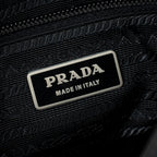 Shoulder Bag Front Buckle Flap Crossbody Black Nylon Canvas