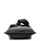 Shoulder Bag Small Zip Flat Messenger Black Nylon Canvas
