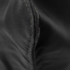 Shoulder Bag Small Zip Flat Messenger Black Nylon Canvas