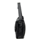 Shoulder Bag Buckle Flap Messenger Black Nylon Canvas