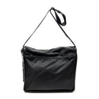 Shoulder Bag Buckle Flap Messenger Black Nylon Canvas