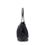 Shoulder Bag Small Open Tote Black Nylon Canvas