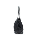Shoulder Bag Small Open Tote Black Nylon Canvas