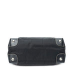 Shoulder Bag Small Open Tote Black Nylon Canvas