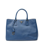 Shoulder Bag Large Open Tote Navy Saffiano Leather
