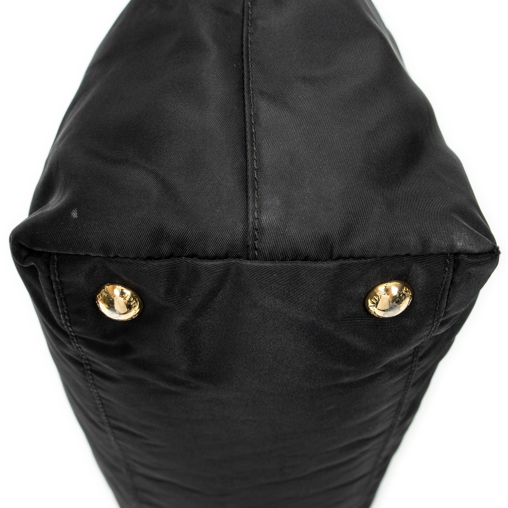 Shoulder Bag Shopping Tote Black Nylon Canvas