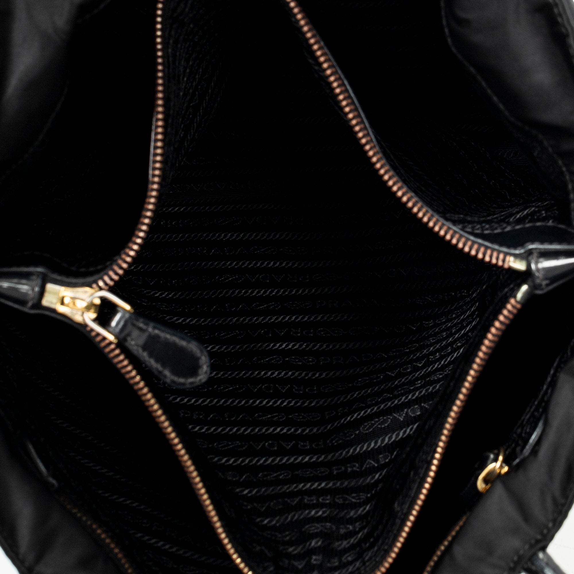 Shoulder Bag Shopping Tote Black Nylon Canvas