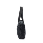 Shoulder Bag Horizontal Zip Tote Black Nylon Canvas