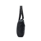 Shoulder Bag Horizontal Zip Tote Black Nylon Canvas