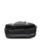 Shoulder Bag Small Zip Shopping Tote Black Nylon Canvas