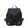 Backpack Large Drawstring Backpack Black Nylon Canvas