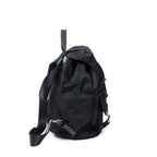 Backpack Large Drawstring Backpack Black Nylon Canvas