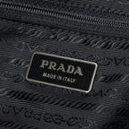 Mochila grande con cordón de ajuste lona de nailon negra
